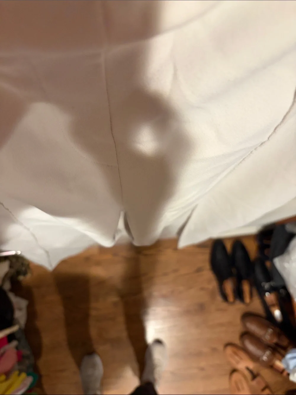 Women pants off white